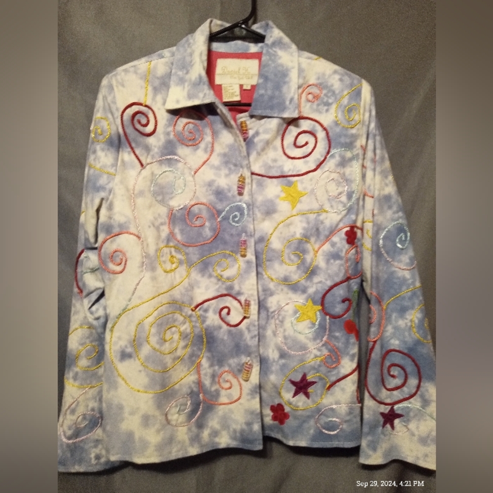Vintage Y2K Daniel K New York, USA button up jacket